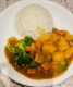 d4.curry vegetables with rice 素菜咖喱饭